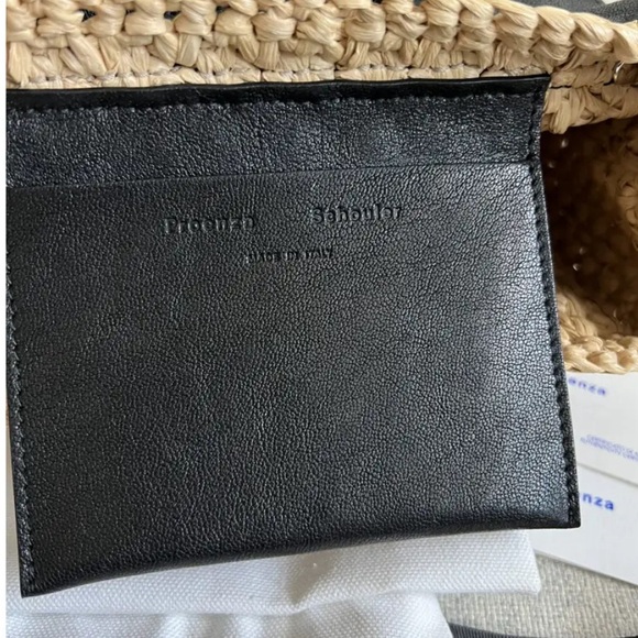 Proenza Schouler Mini PS1 - Leather and Raffia Crossbody Bag- Spring/Summer - Picture 2 of 9